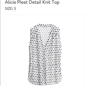 NWOT Beacon pleat detail knit top